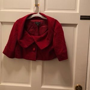 Red bolero jacket